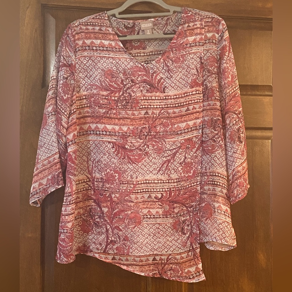 Chicos sheer top